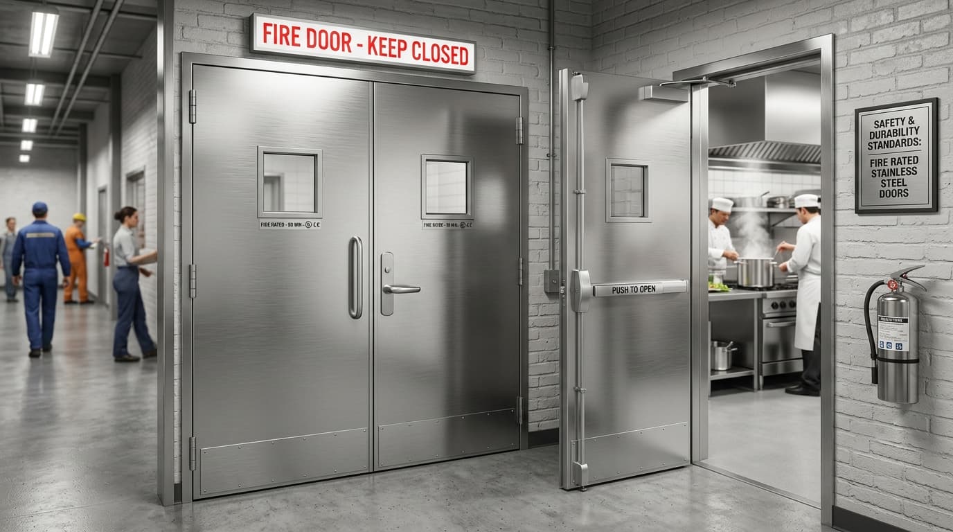 Secure and Elegant Single Leaf Swing Door Installations | MODERN STREET Solutions