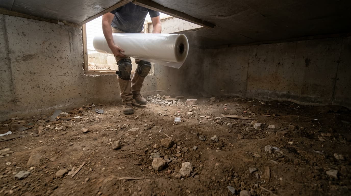 Vapor Barrier Installation for Superior Moisture and Mold Protection