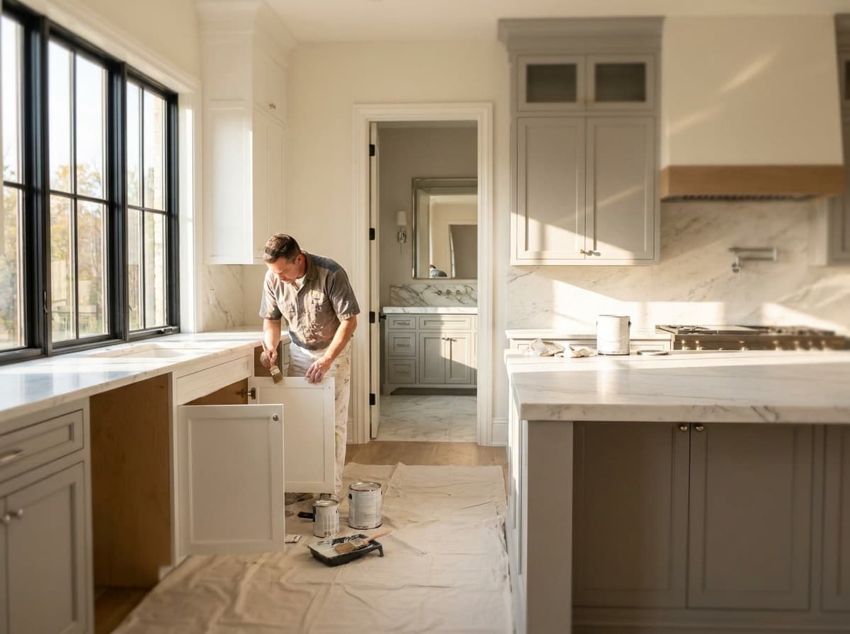 Cabinet painting Delaware OH for Affordable Kitchen &amp; Bath Transformations