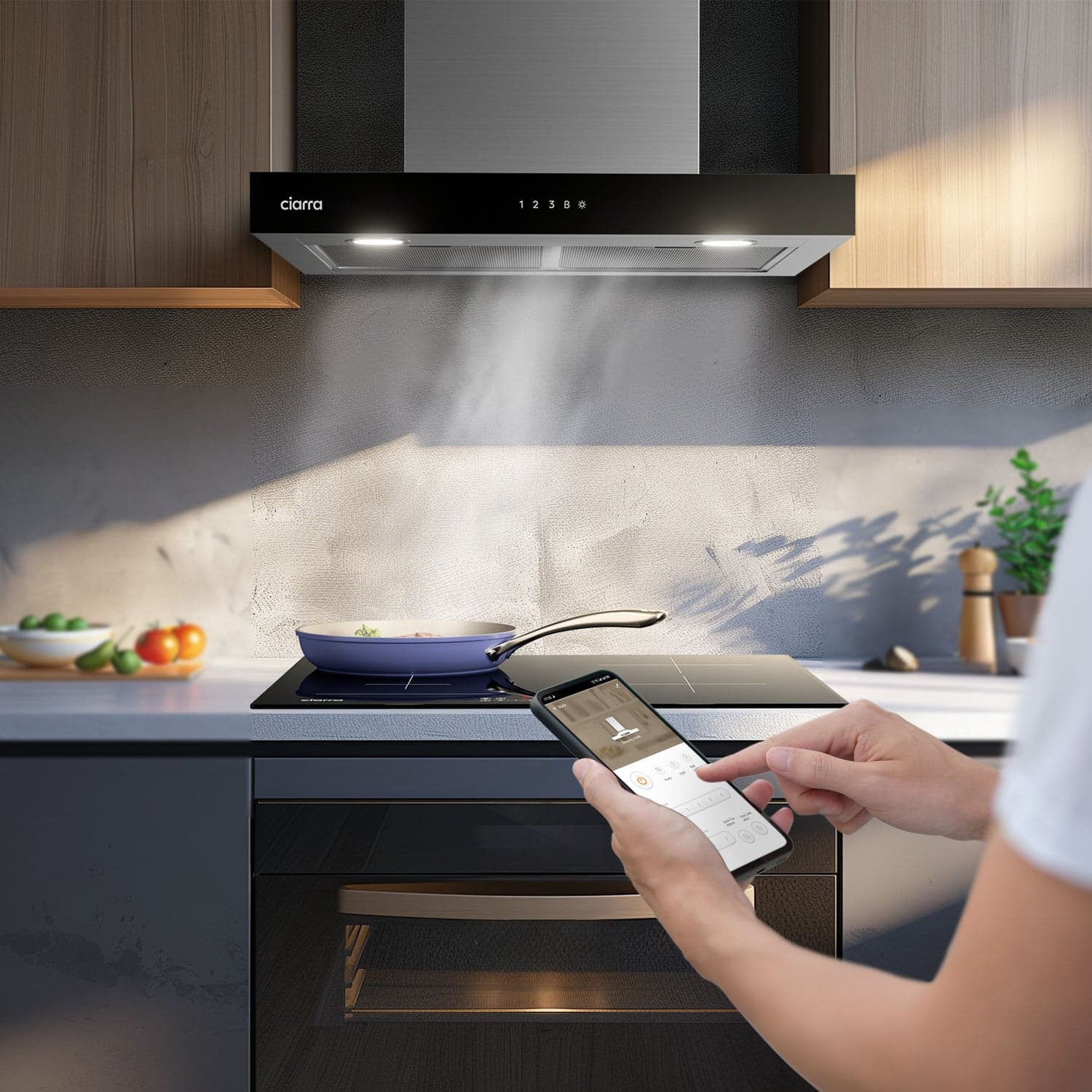 Premium Built-In Recirculating cooker hood for UK Kitchens