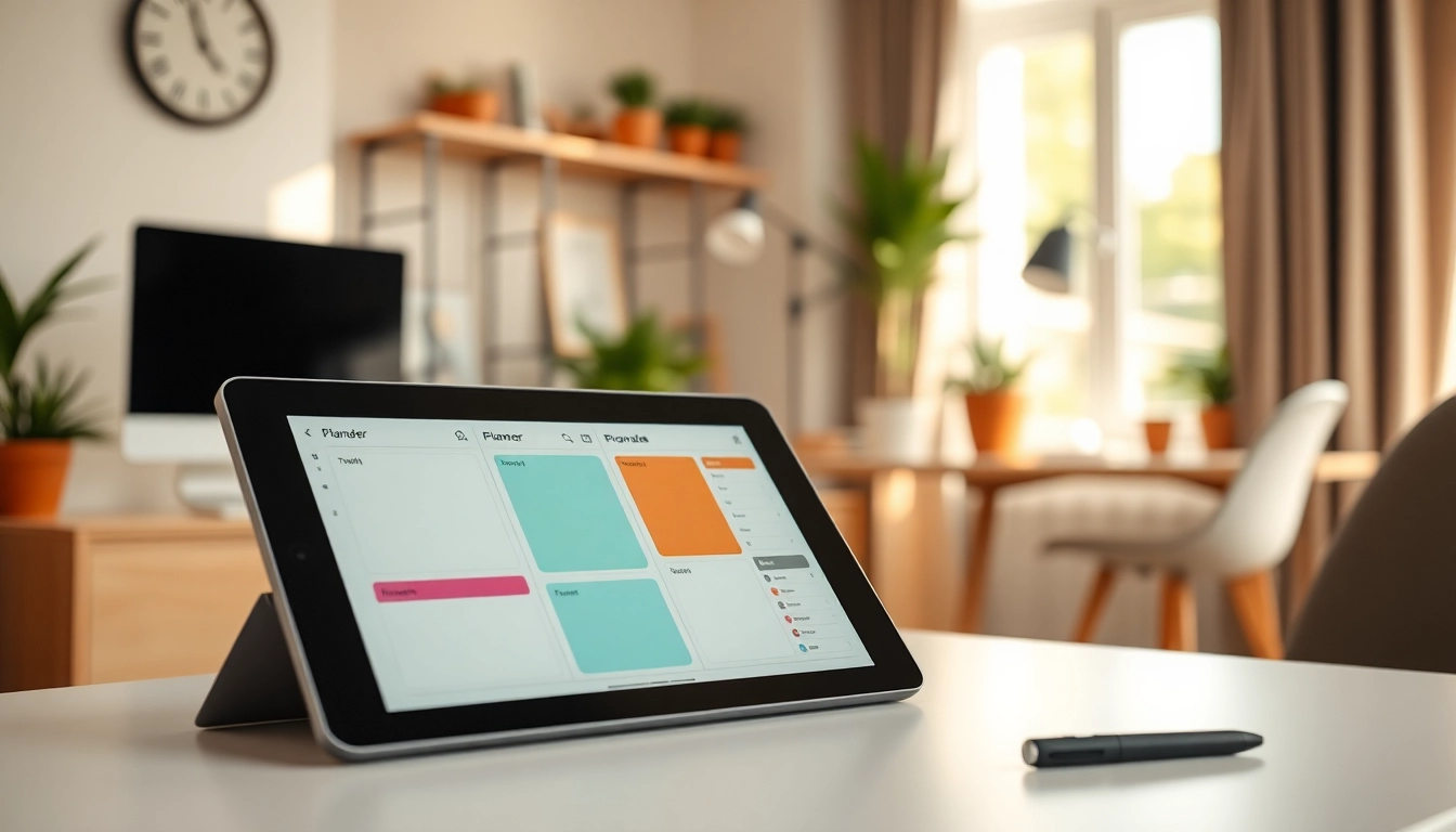 Engaging planners For reMarkable displayed on a workspace tablet, inspiring productivity.