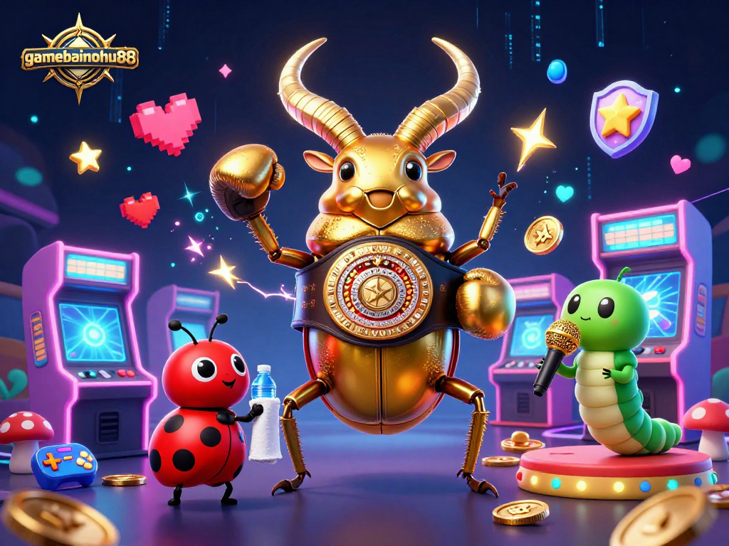 Join the fun at gamebainohu88 with a colorful and vibrant fantasy gaming casino scene!