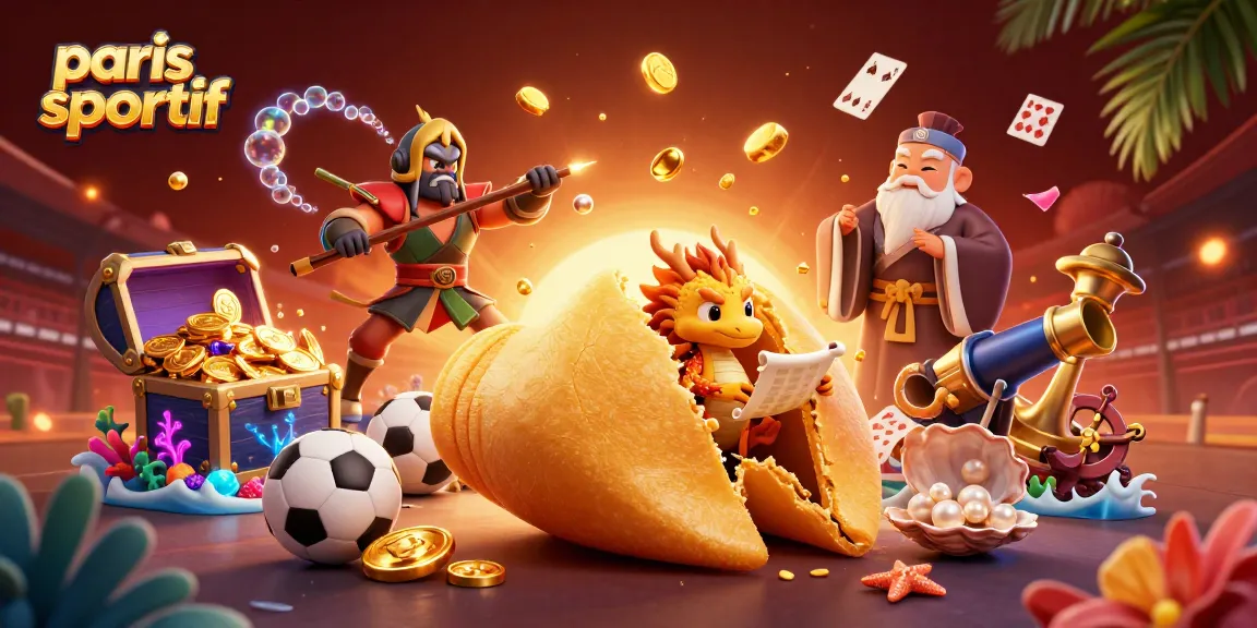 Paris sportif : mise en scène dynamique avec un dragon sage et des éléments de paris sportifs.