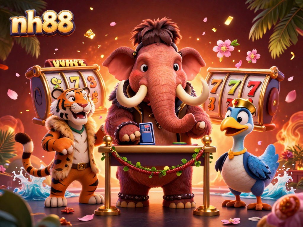 Experience the vibrant excitement at nh88's online casino with engaging characters and dynamic gaming elements.