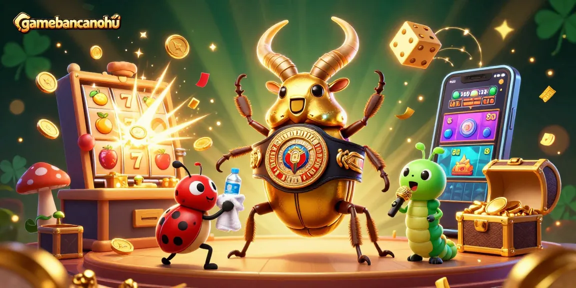 Experience excitement with gamebancanohu's colorful jackpot scene featuring vivid casino imagery.