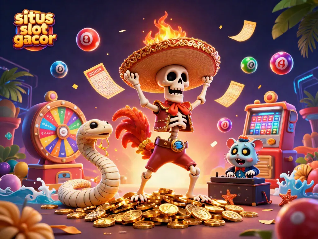 Engage with situs slot gacor featuring a colorful and dynamic casino celebration scene.
