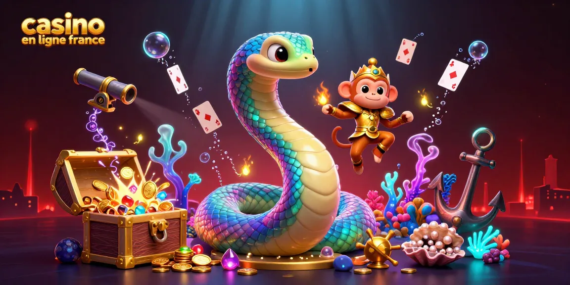 Plongez avec casino en ligne France pour découvrir des personnages enjoués au cœur d'une scène magique.