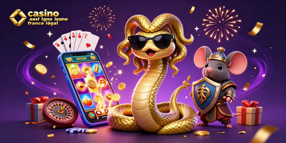 Jouez au casino en ligne France légal avec Medusa et son ami guerrier dans une ambiance festive.