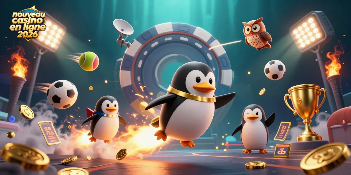 Profitez des nouveautés en matière de jeux sur ce nouveau casino en ligne 2026 avec une animation colorée et festive.
