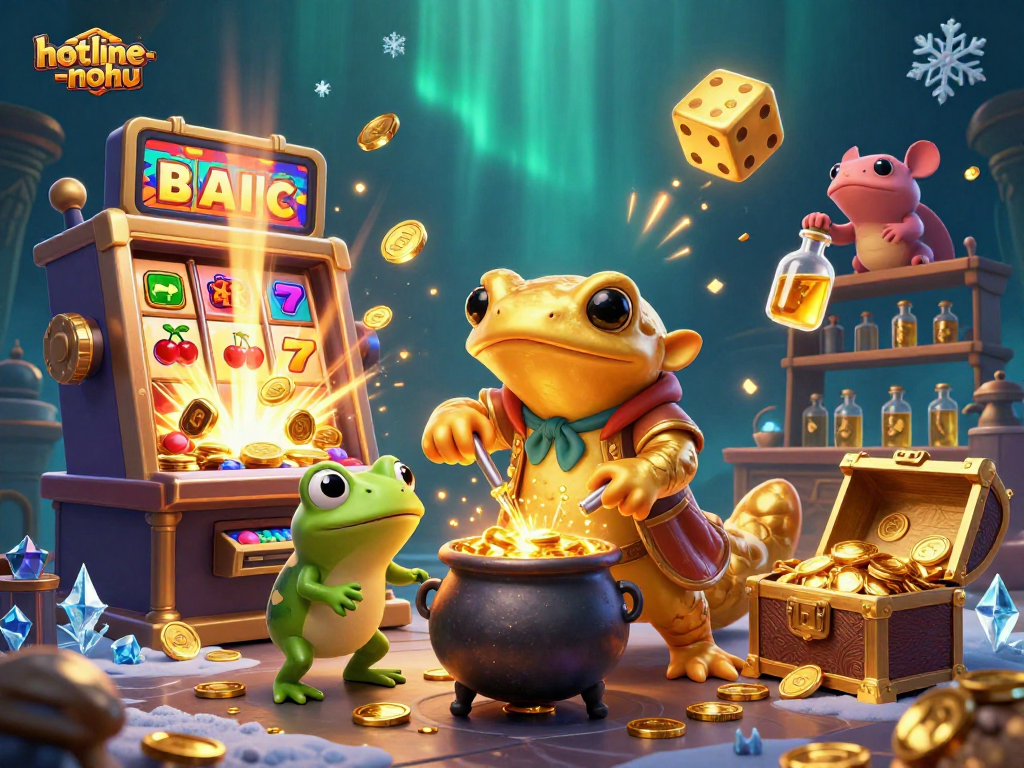 Experience thrilling gaming with hotline-nohu's golden characters and energetic casino elements.