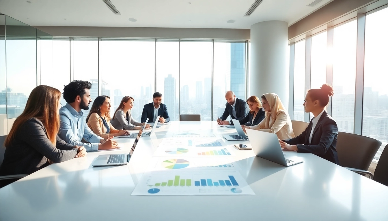 Collaborative professionals discussing Acquisition Planning/Strategy Capture Management in a modern office setting.