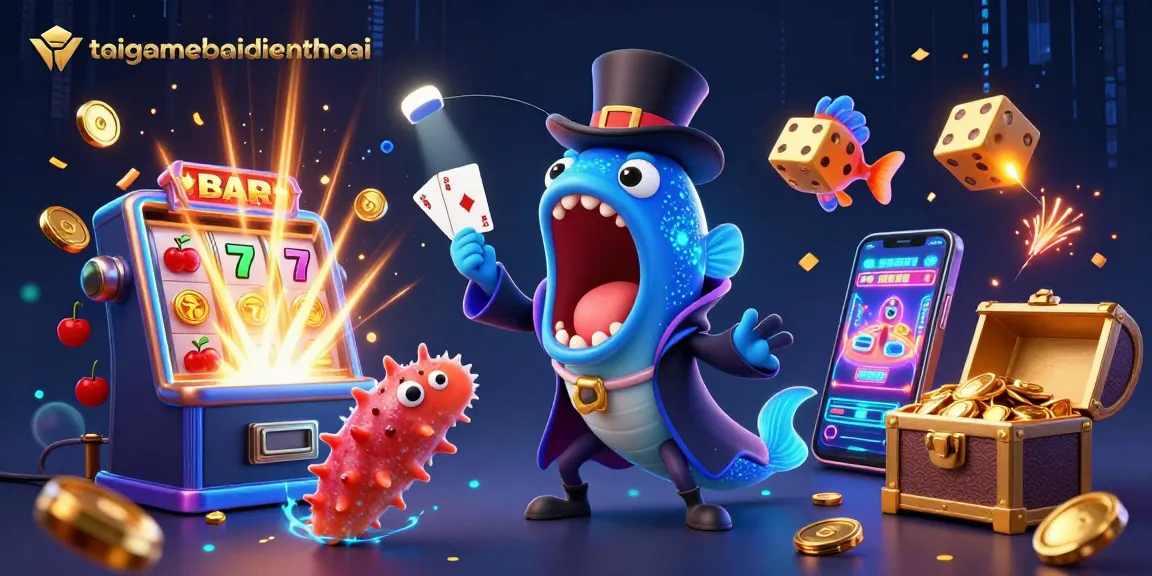 Engage in thrilling gameplay at taigamebaidienthoai with cute characters and jackpot action.