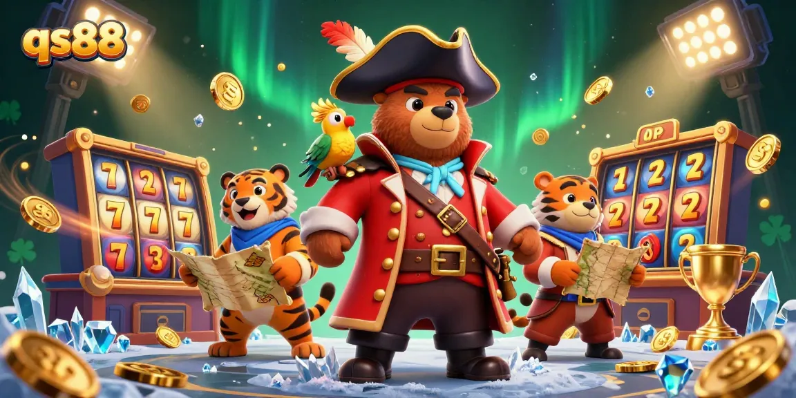Experience thrilling gameplay with qs88's vibrant 3D slots and dynamic action in this immersive illustration.