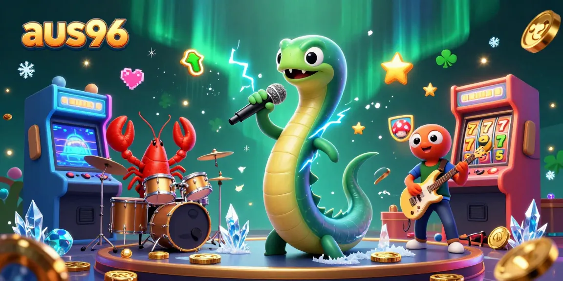 Experience the excitement of aus96, where a DJ eel energizes the underwater casino stage.
