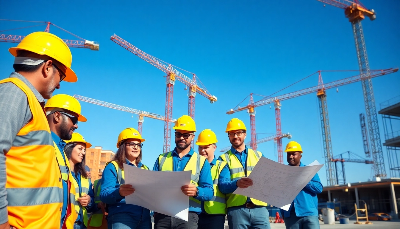 Explore commercial construction in San Antonio, Texas, with vibrant worksite activity in focus.