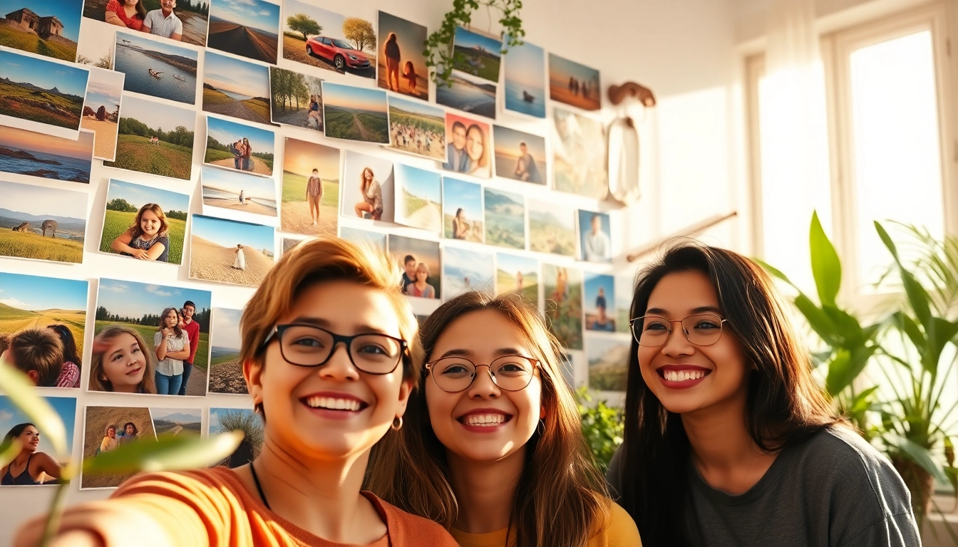 The photo wall displays cherished memories, bringing joy and connection to visitors.