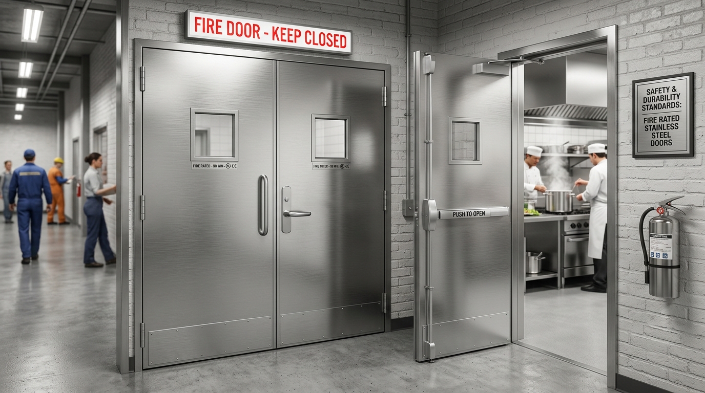 Secure and Elegant Single Leaf Swing Door Installations | MODERN STREET Solutions