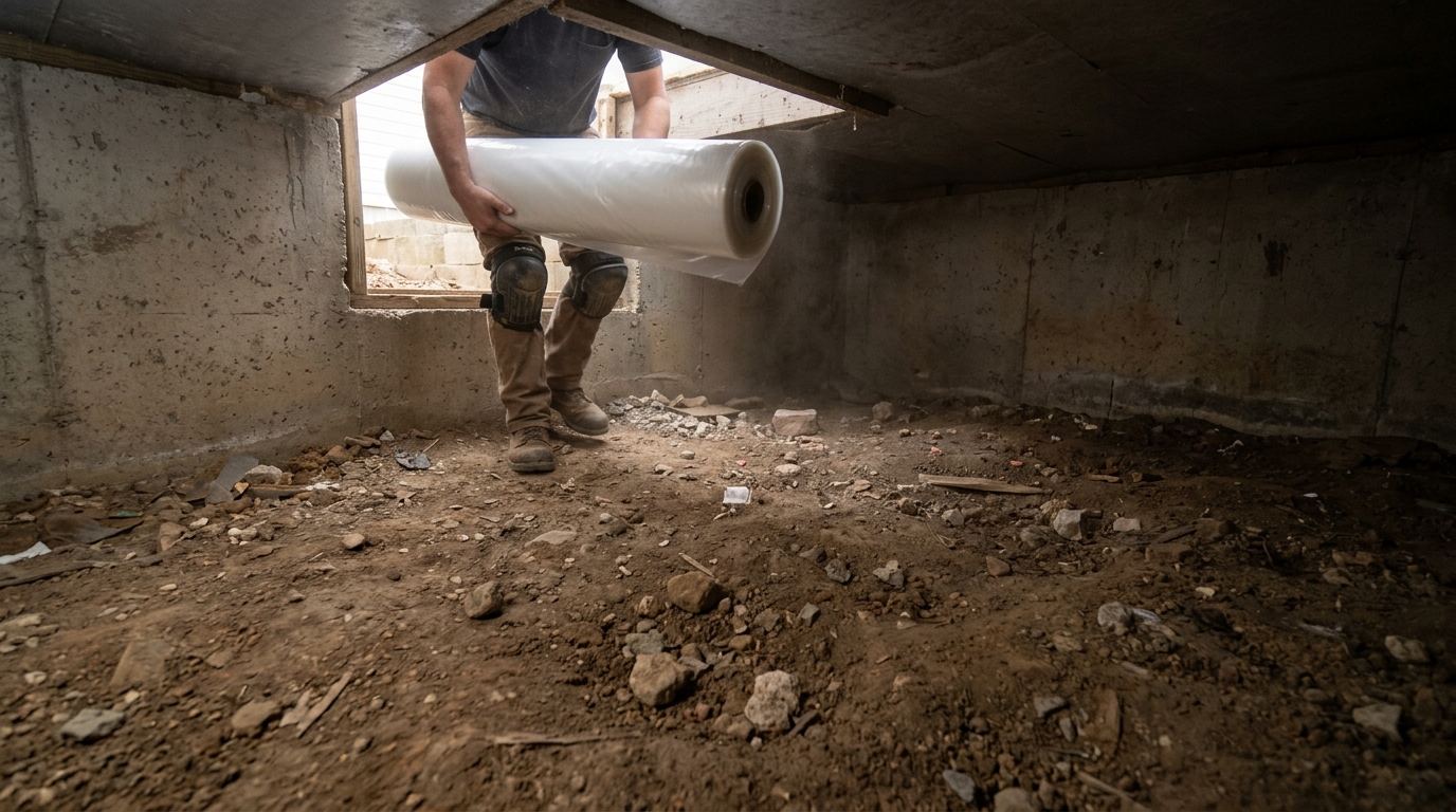 Vapor Barrier Installation for Superior Moisture and Mold Protection