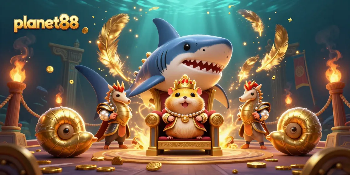 Discover thrilling action at planet88, featuring a fierce hamster king amid golden treasures and gambling excitement.