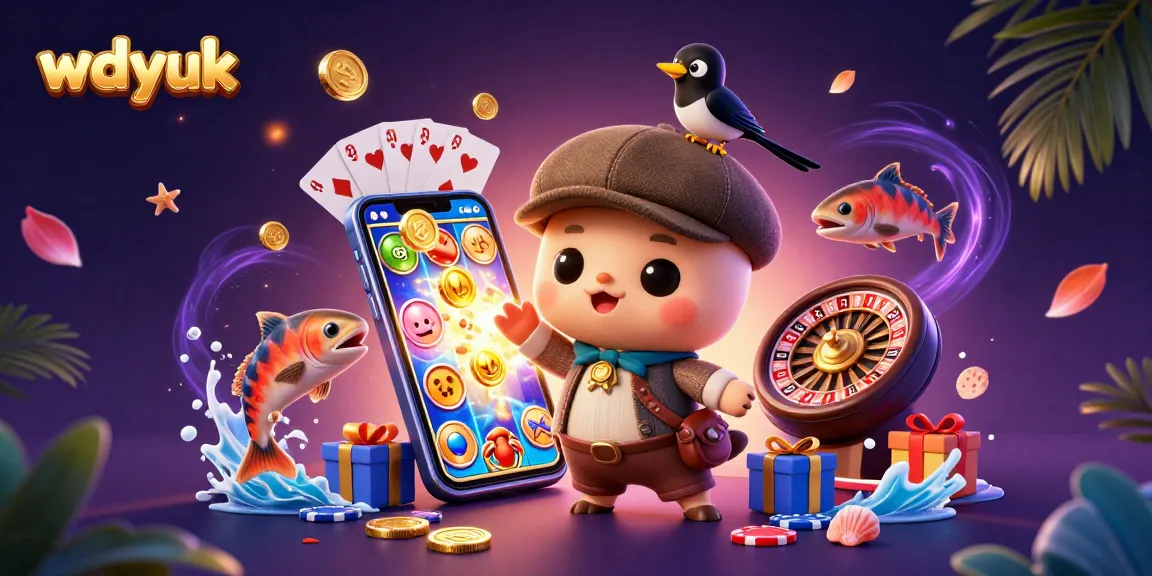 Experience exciting gameplay with wdyuk as baby Nessie and friends engage with themed casino elements.