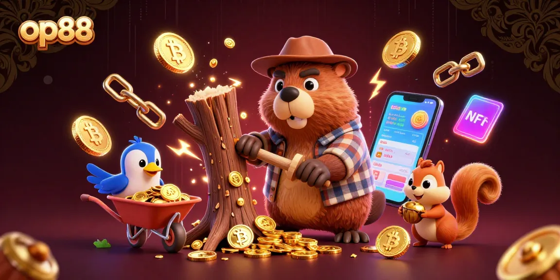 Spin to win at op88 with animated characters in a lively casino setting, showcasing exciting rewards.