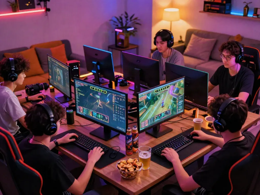 Koitoto gaming scene with players engaged in an immersive atmosphere.