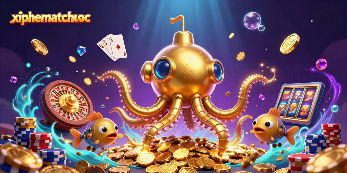 Experience exciting gameplay with xiphematchuoc in a vibrant 3D casino scene packed with action.
