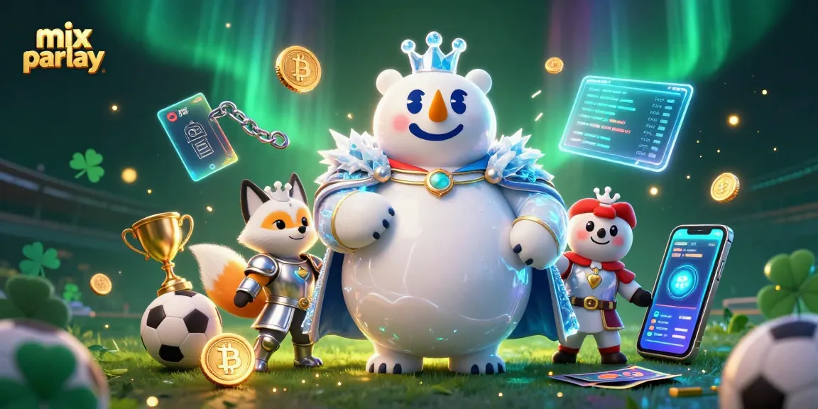 Bet on mix parlay with engaging 3D illustration featuring a bet king and fox amidst thrilling sports elements.