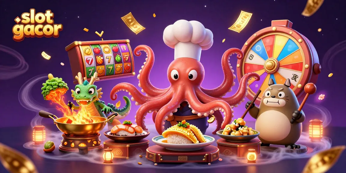 Mainkan slot gacor dan nikmati suasana kasino dengan chef dan makhluk fantastis.