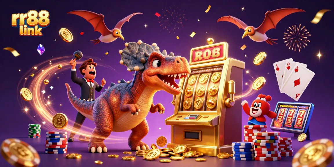 Experience thrilling wins at rr88 link with a pachycephalosaurus jackpot and vibrant casino elements.
