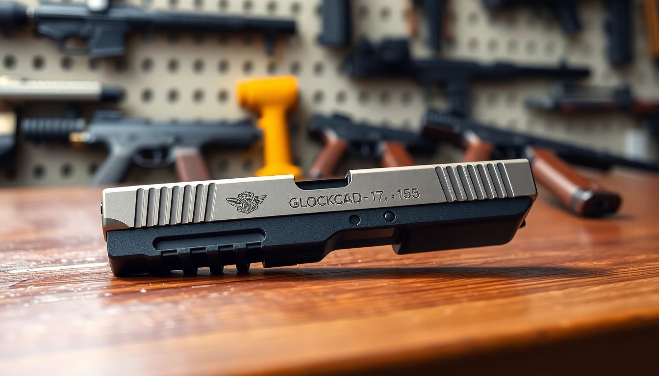 Discover premium glock 17 slide for sale featuring intricate details and polished finish.