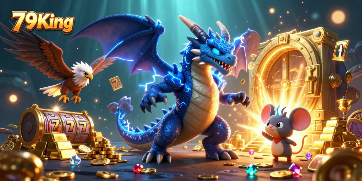 Experience thrilling gameplay with 79King featuring vibrant 3D characters in an exciting online casino scene.