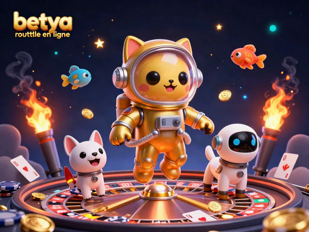 Experience exciting gameplay in betya roulette en ligne with vibrant casino elements and characters.