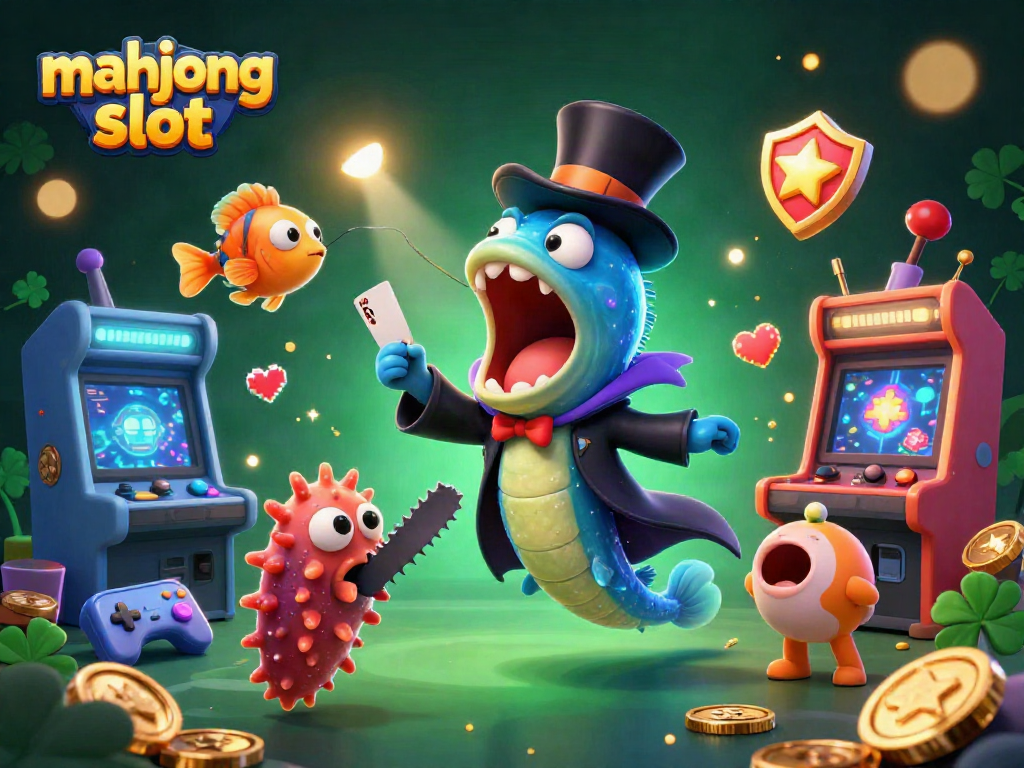 Engage with vibrant mahjong slot action in an energetic casino scene.