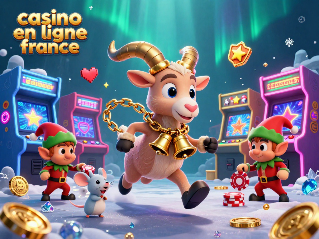 une illustration dynamique de casino en ligne france avec des personnages et jeux captivants