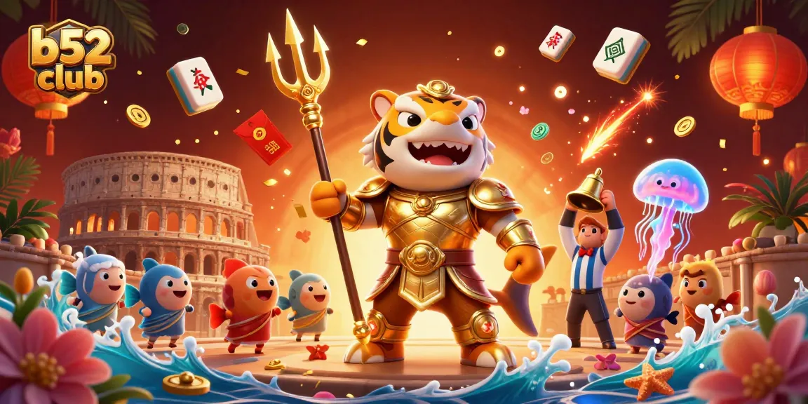 Engage in thrilling gameplay at b52 club, featuring a vibrant underwater casino scene.