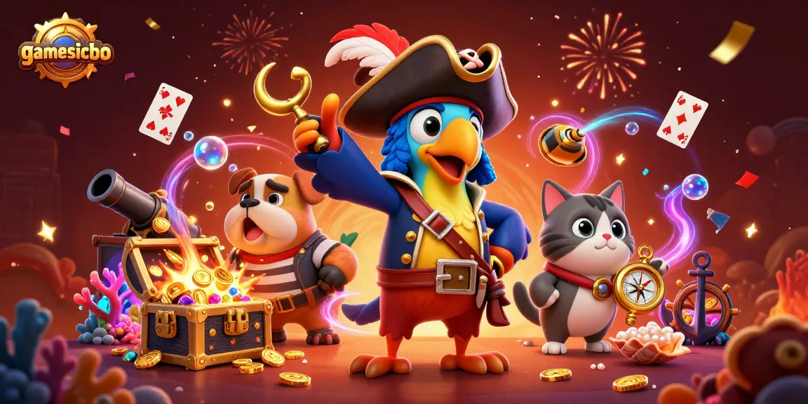 Experience the thrill of gamesicbo with dynamic treasure elements and vibrant casino characters.