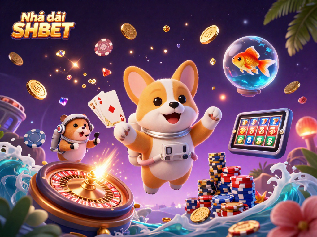 Play and win at Nhà cái SHBET in a vibrant space casino adventure.