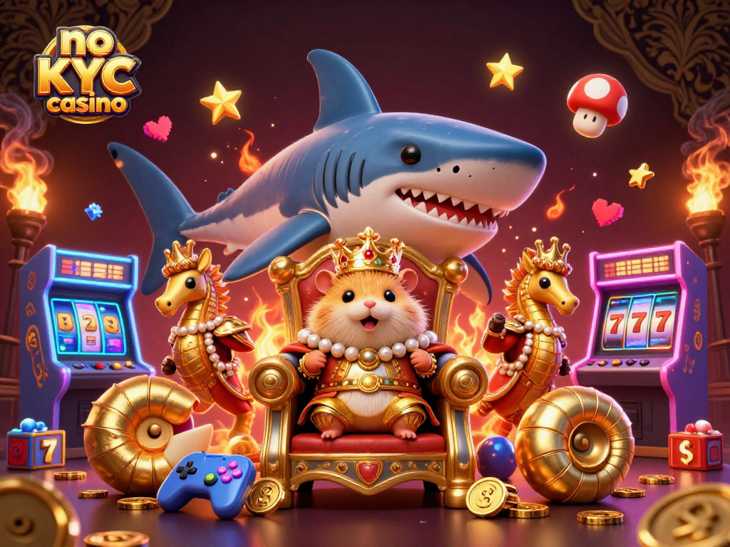 Experience the excitement at this no KYC casino with vivid arcade themes and charming characters.