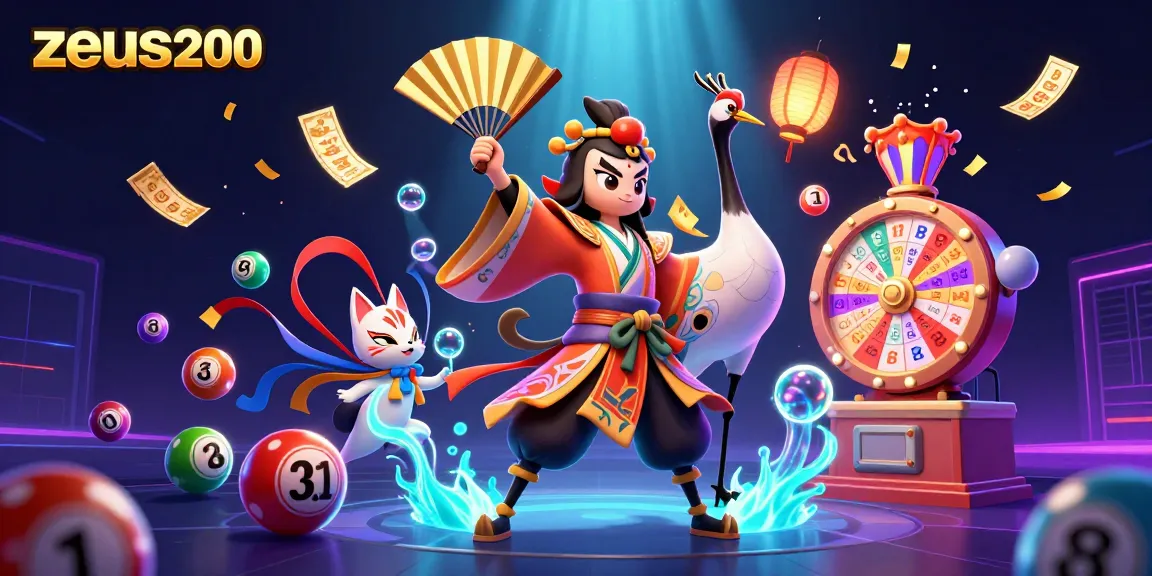 Menangkan permainan dengan zeus200 dan bola lotere berwarna-warni yang meluncur dinamis.