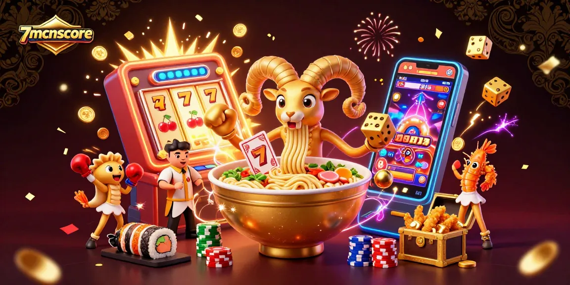 Experience the thrill of 7mcnscore with 3D casino characters in an explosive jackpot scene.