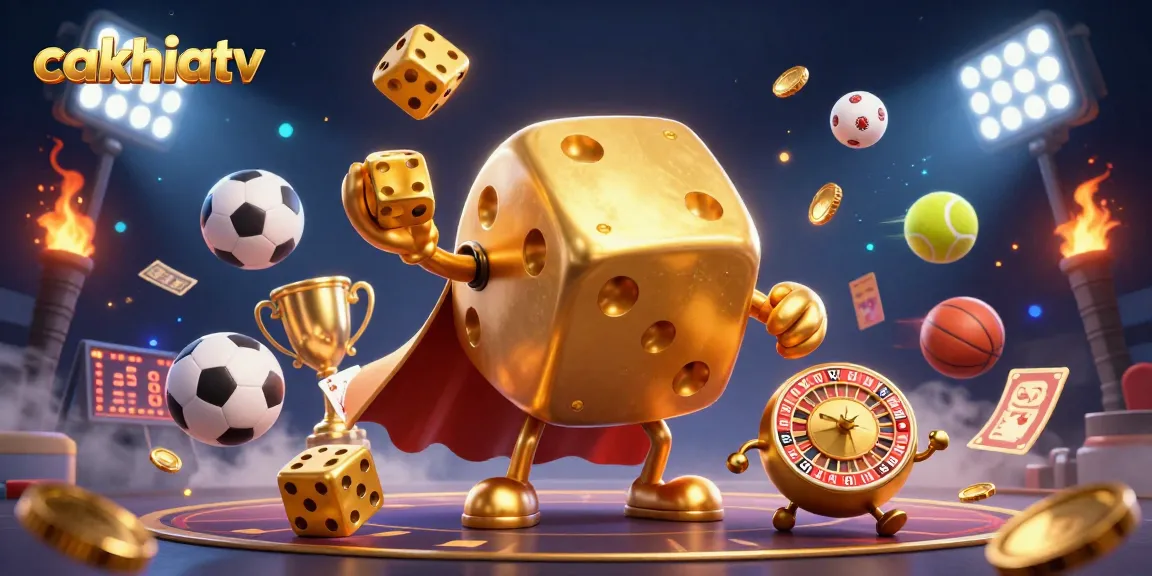 Experience the thrill of cakhiatv with dynamic sports elements and exciting gaming visuals.