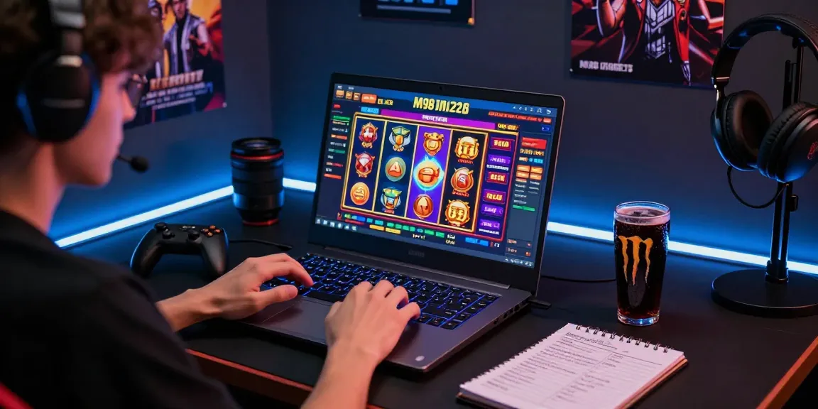 M98 ล๊อตเว็บตรง 2026 gaming interface showcasing vibrant slot animation and user engagement.