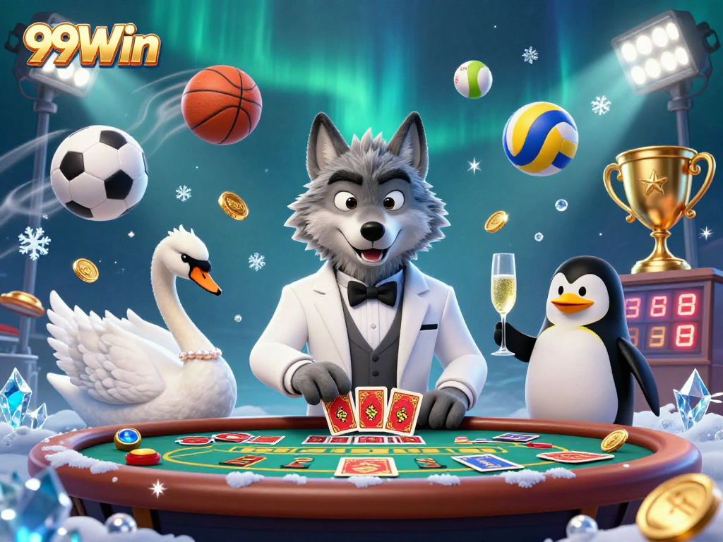 Experience the thrill of 99Win Casino with dynamic characters and immersive gaming elements.