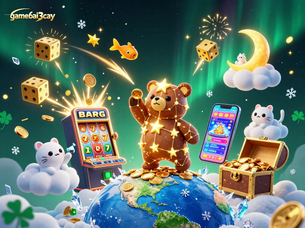 Engage with gamebai3cay's thrilling casino adventure featuring a jackpot explosion amidst stunning visuals.