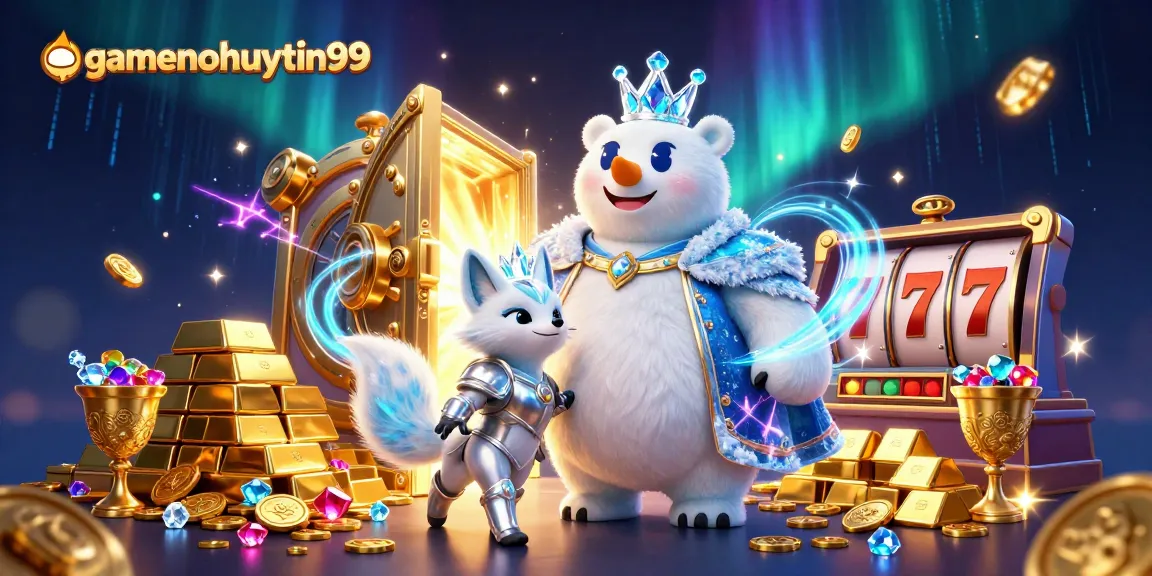 Engage with gamenohuuytin99's thrilling 3D casino adventure featuring a polar bear king and treasures.