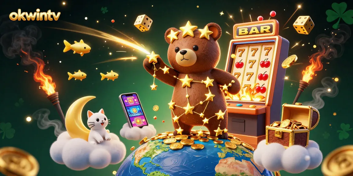 Experience the thrill of winning with Okwintv's vibrant casino and gaming features.
