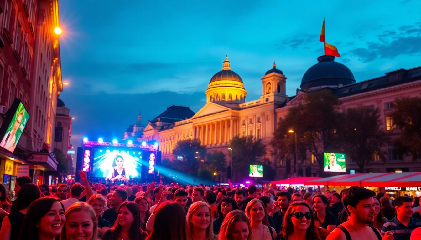 Evenimente București vibrante cu participanți distractivi la diverse festivaluri.