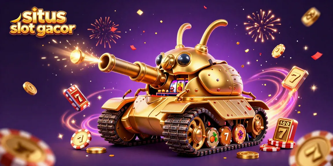 Permainan menyenangkan di situs slot gacor dengan simbol jackpot dan koin berkilauan!