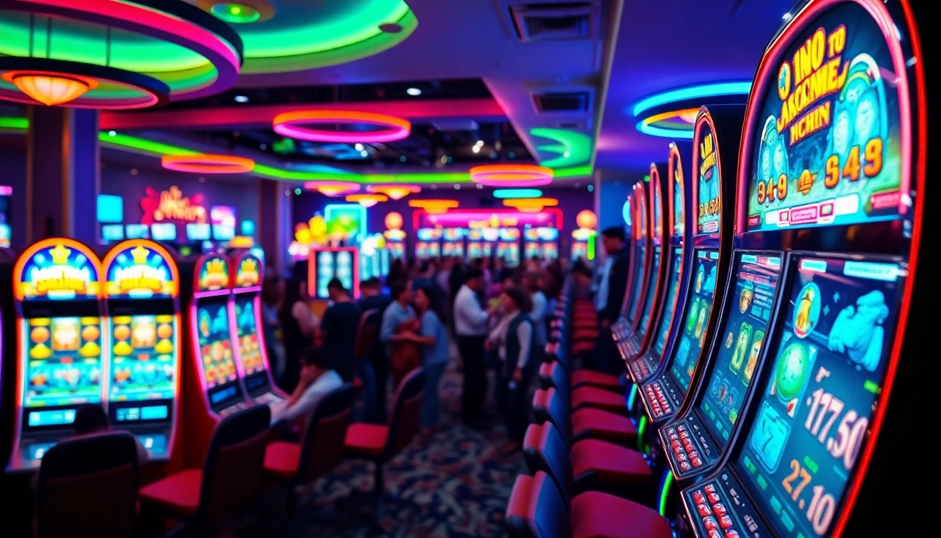 สล็อตและเครื่องเกมที่มีสีสันให้ความสนุกสนานแก่ผู้เล่นในคาสิโน